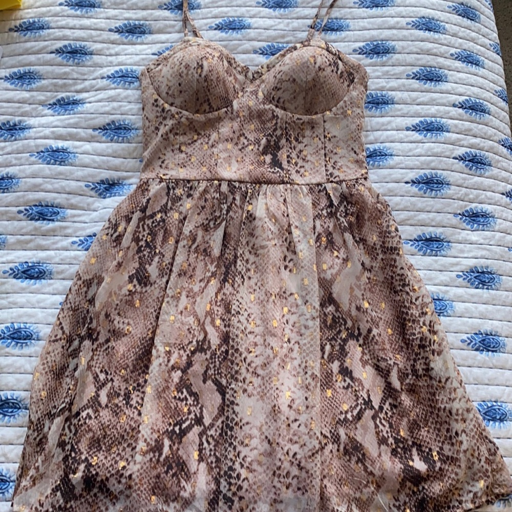 Snakeskin dress